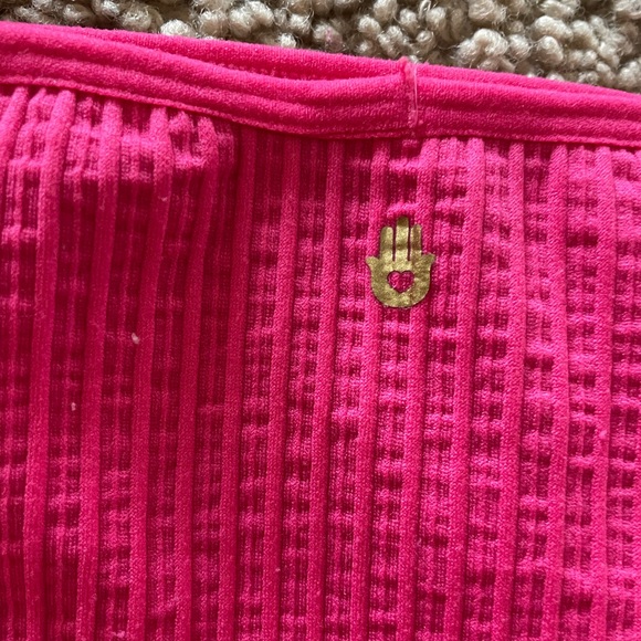 Spiritual Gangster Wide Rib Bandeau Cami in Raspberry M/L - Picture 9 of 17